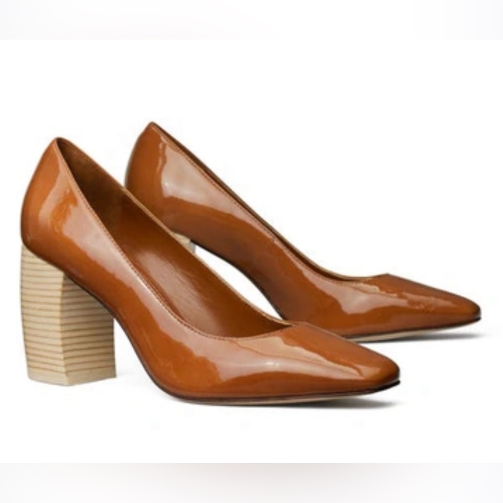 Tori Burch Banana Heel in Cuoio NWOB